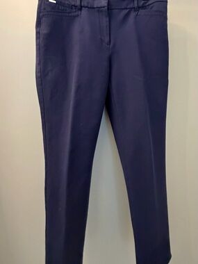 White House Black Market Navy Cropped Ankle Pants